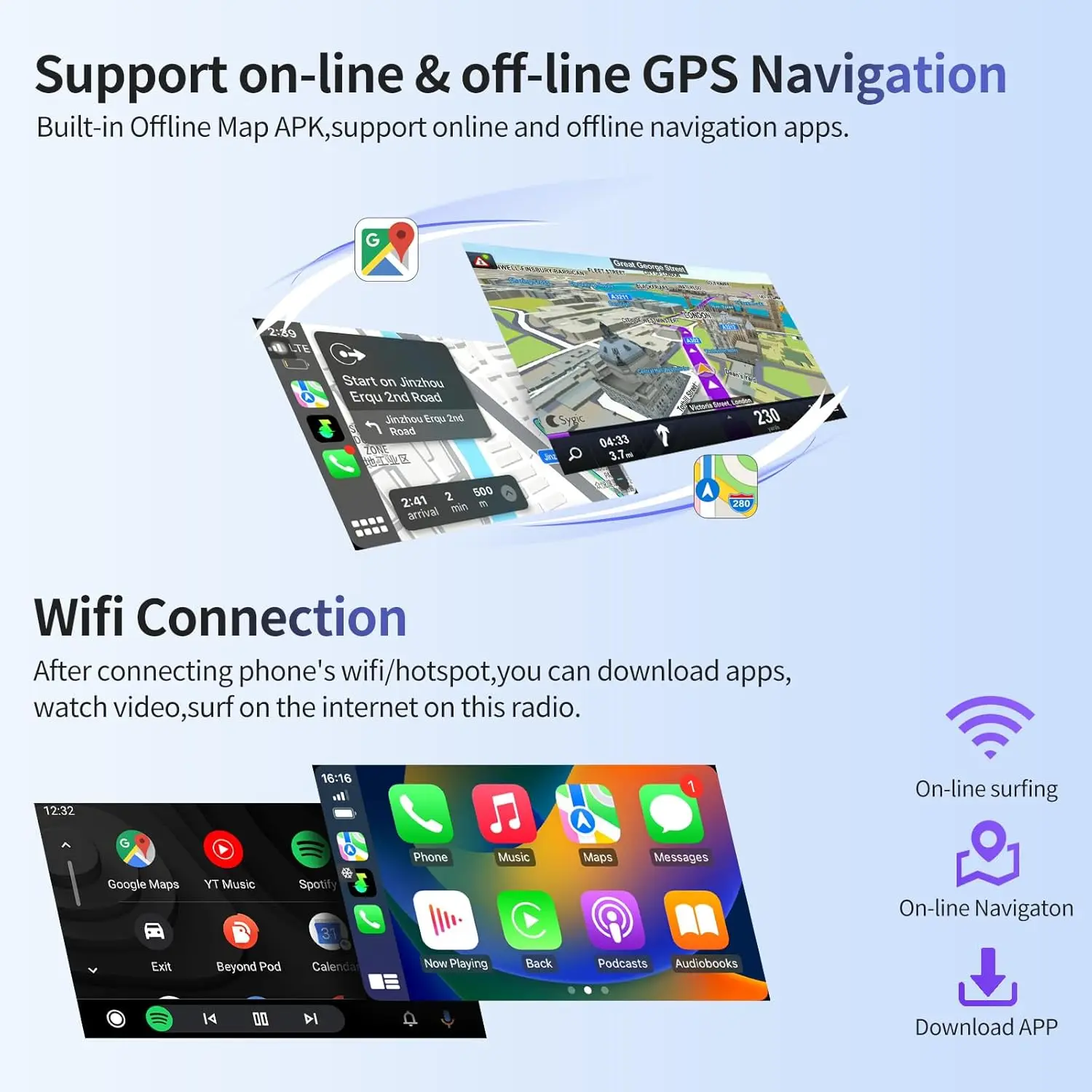 أندرويد مشغل وسائط متعددة للسيارة ، راديو سيارة 2Din ، سيارة ستيريو ، فولكس فاجن ، سكودا اوكتافيا ، جولف 5 ، 6 ، باسات ، بولو ، جيتا ، 7" #3