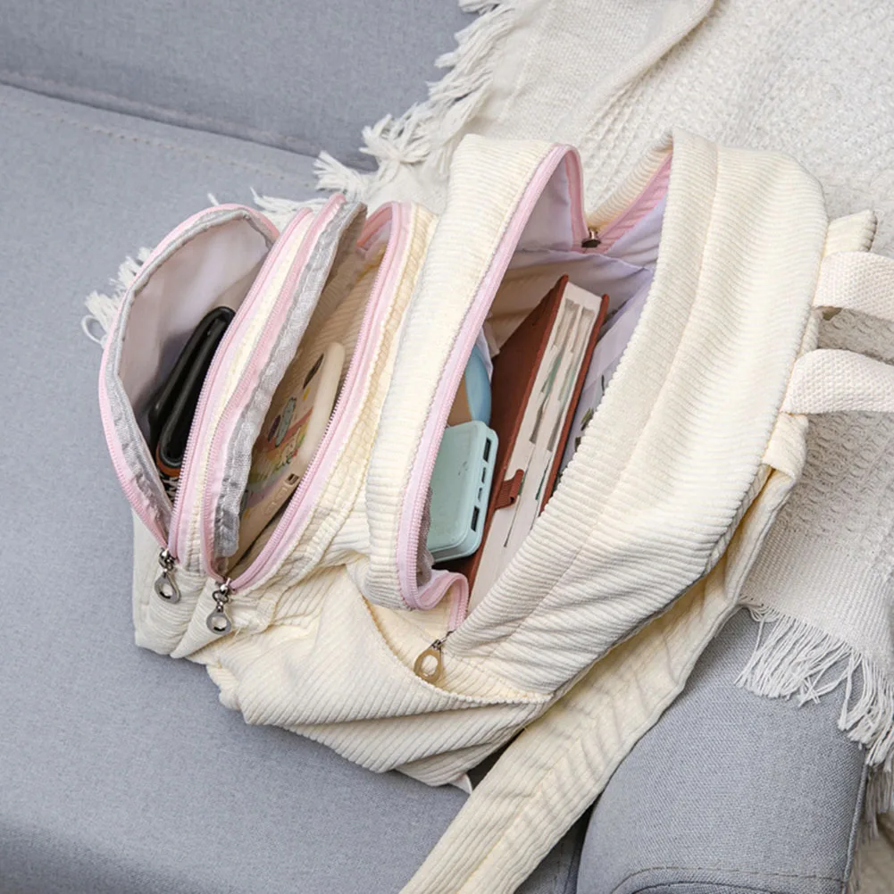 حقيبة ظهر قصيرة متعددة الجيوب ، حقيبة ظهر للكمبيوتر المحمول أنيقة ، حقيبة نهارية عصرية للمراهقات ، حقيبة كتب كاجوال للأطفال والطلاب