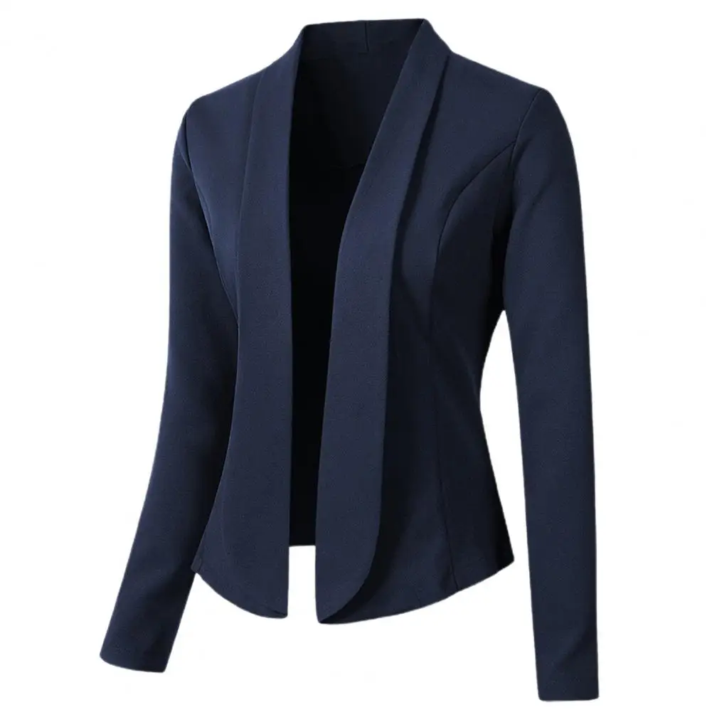 Women Suit Coat Women Jacket Slim Fit Suit Solid Color Blazer Suit Business Cardigan Office Ladies Lapel Long Sleeve Suit Jacket