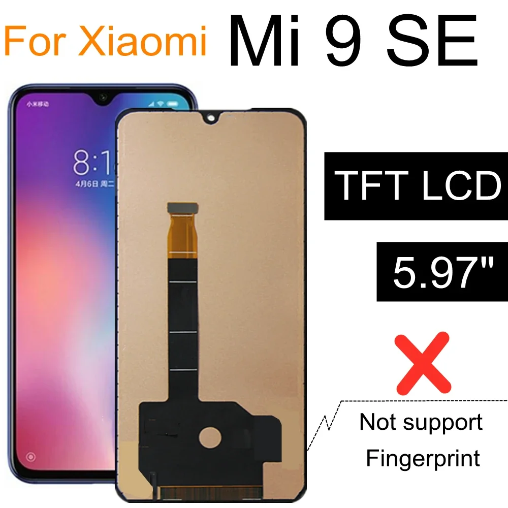 

5.97" TFT LCD For Xiaomi MI 9 SE/Mi9 se LCD Display Screen Touch Screen Digitizer Assembly For MI 9Se M1903F2G LCD Display