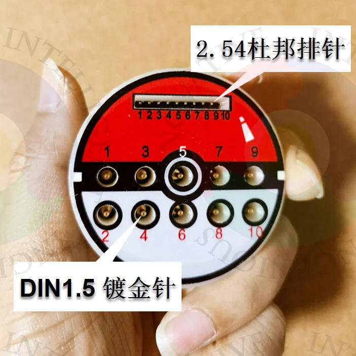 DIN1.5 to 2.54 row needle DIN1.5 adapter board is suitable for DIN1.5 EEG peripheral accessories adapter development