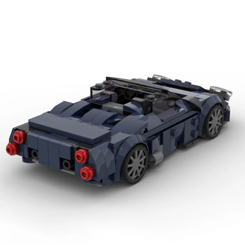 Klocki konstrukcyjne MOC Speed Hypercar Model C8, samochód sportowy najwyższej klasy, modułowa technologia, prezenty świąteczne, zestaw do samodzielnego montażu dla dzieci.
