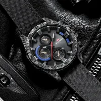 Fashion New Casual Sports Men's Watch Carbon Fiber Element Case Design Waterproof Calendar Quartz Watch Automatic Watch