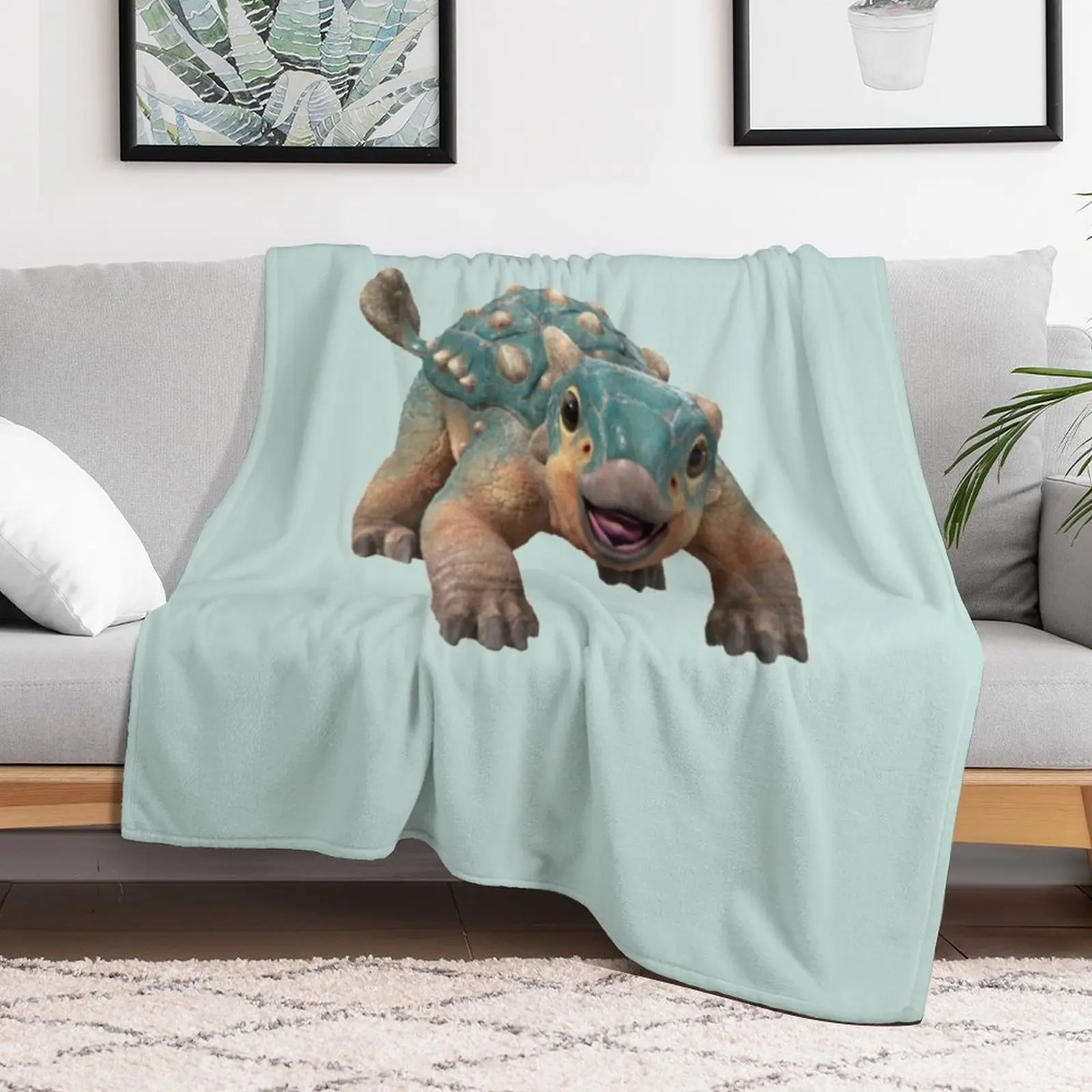 Bumpy Ankylosaurus magniventris Throw Blanket Bed linens Blankets Sofas Of Decoration Flannel Summer Beddings Blankets