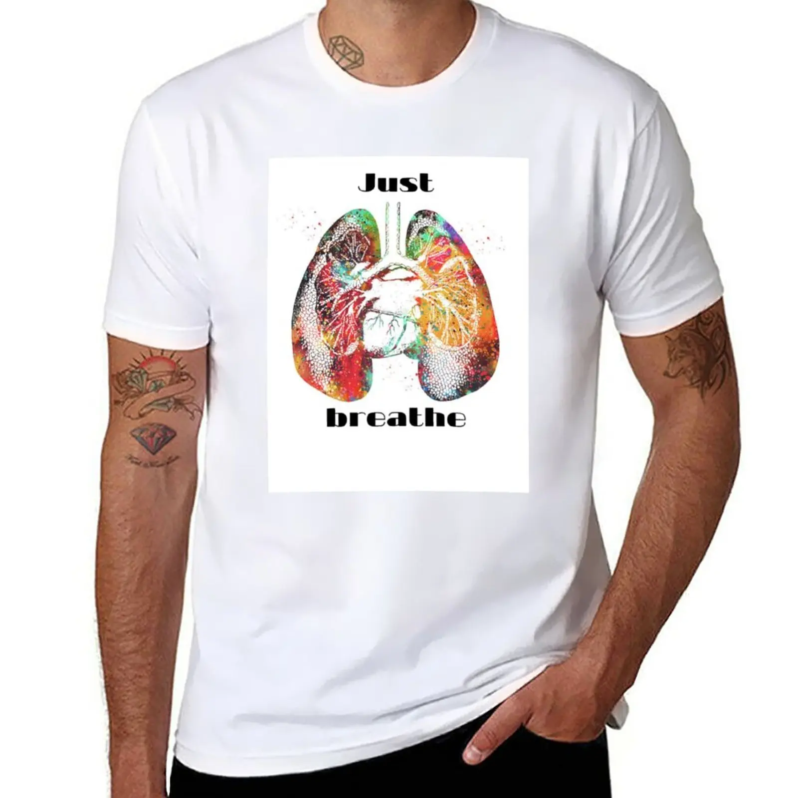 

New Just Breathe T-Shirt sweat shirt custom t shirts design your own oversized t shirt oversized t shirts Men's t shirts