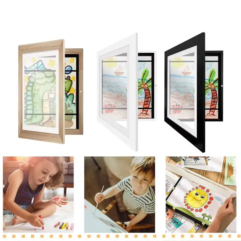 Kids Art Frames Magnetic Front Open Display