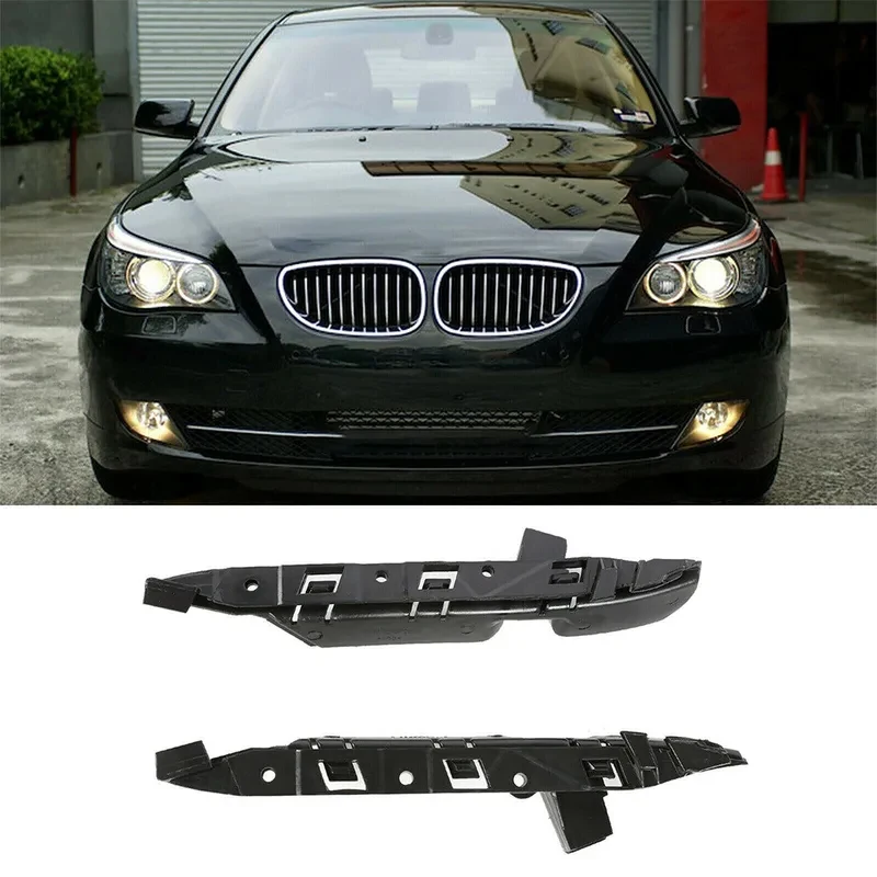 

2pcs For BMW L+R Front Bumper Bracket Guide Support#51117033706 51117033705 For BMW E60 E61 525i 530i Bumper Bracket