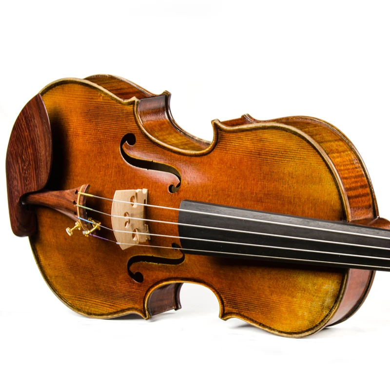 

Standard Violin CHRISTINA V07E Dark Retro 4/4 Size Handmade Spruce One-piece Flame Maple Back Rosewood Fittings with Case Bow