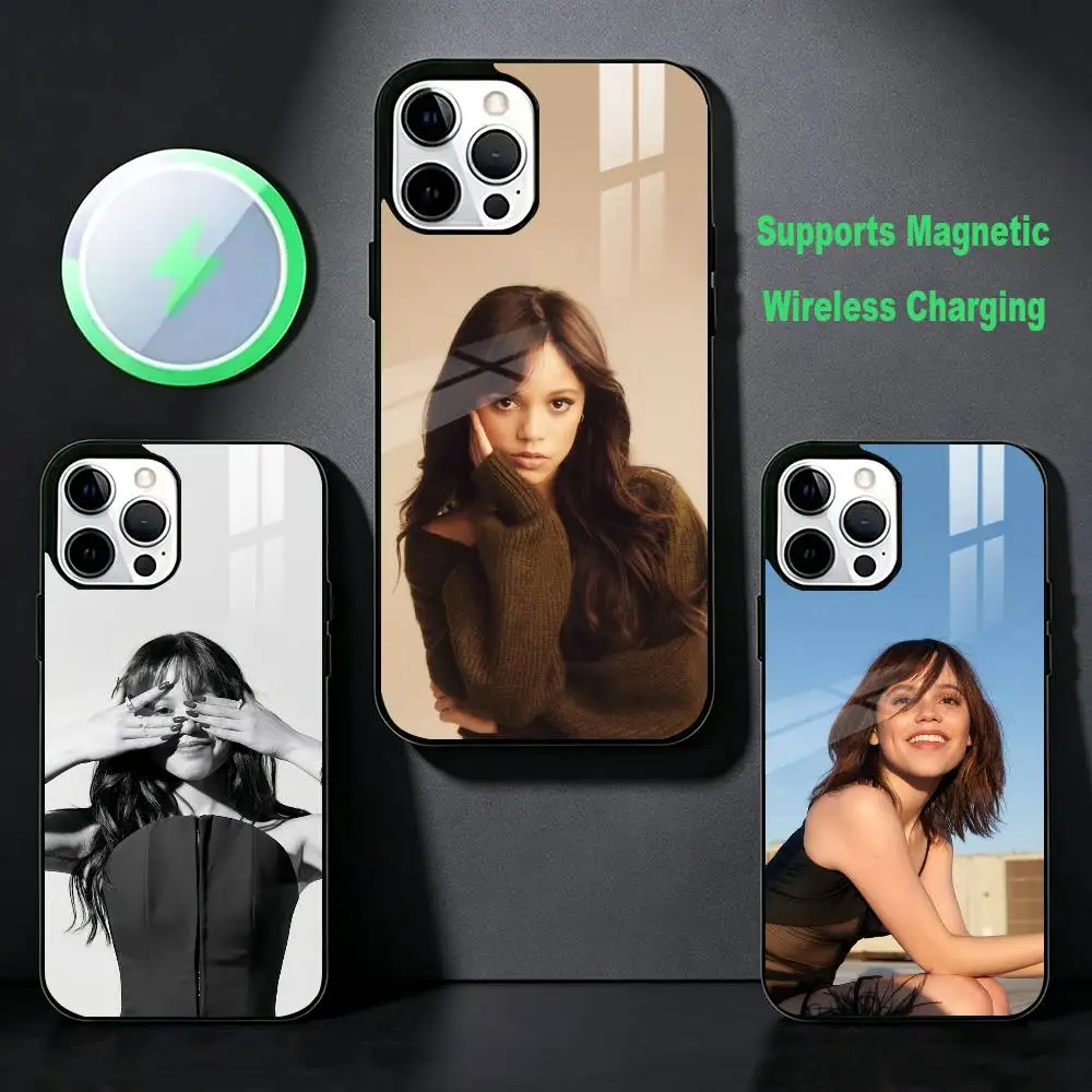 Чехол для телефона Jenna O-Ortega A-Actor для iPhone 17, 16, 15, 14, 13, 12, Plus, Pro, Max с магнитной беспроводной зарядкой Magsafe