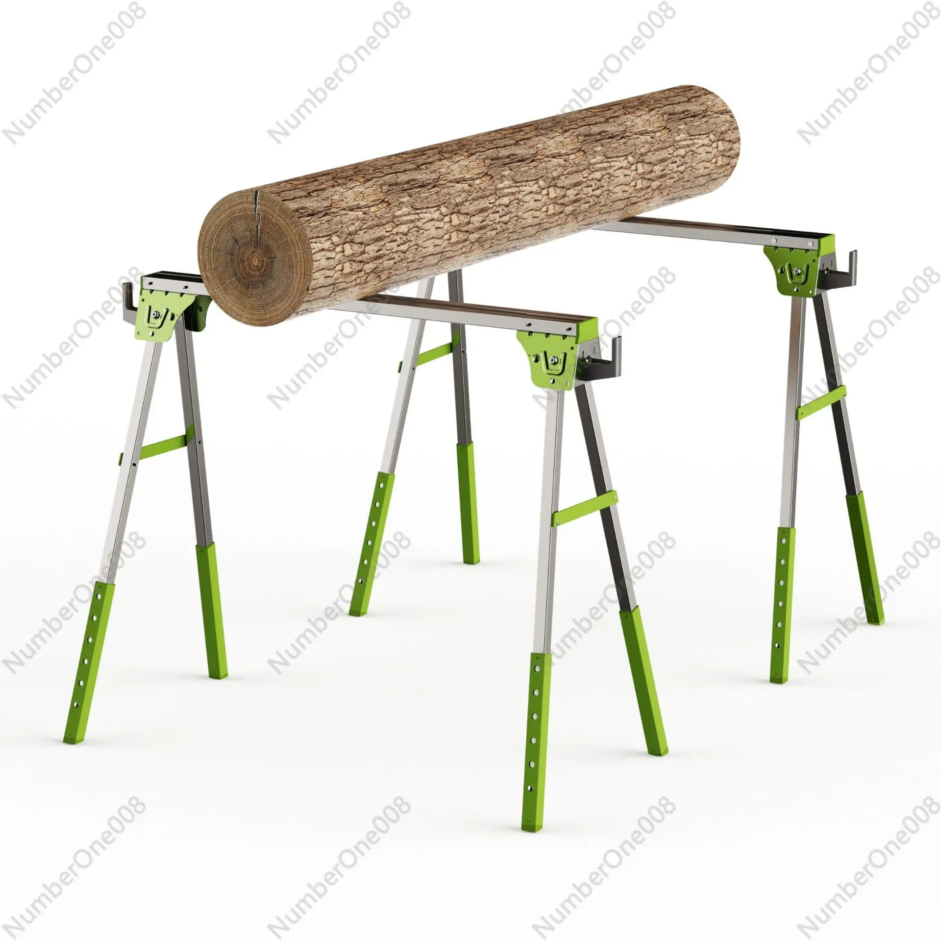 

Foldable metal saw frame, saw horse load-bearing 1200KG multi-functional iron portable workbench