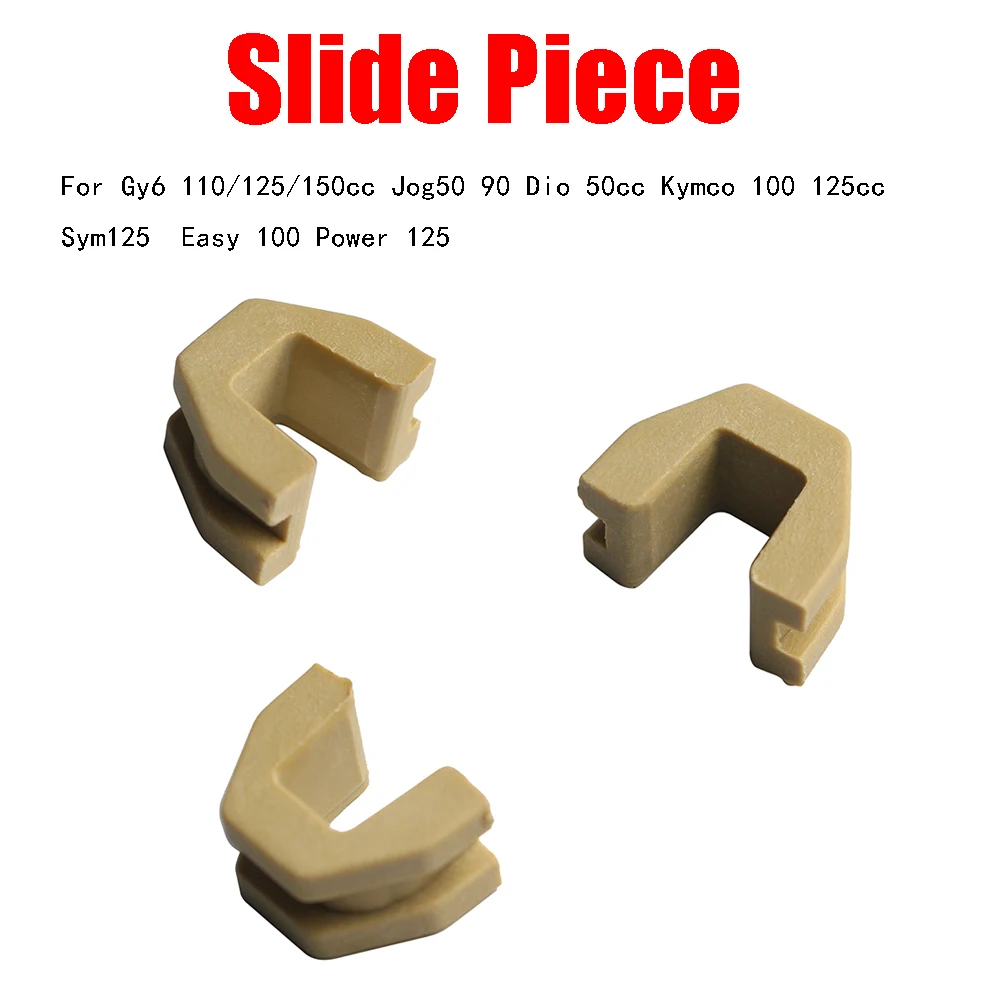 

1-3pcs Pulley Slide Piece U Clip For Gy6 110/125/150cc Jog50 90 Dio 50cc Kymco 100 125cc Sym125 Easy 100 Power 125