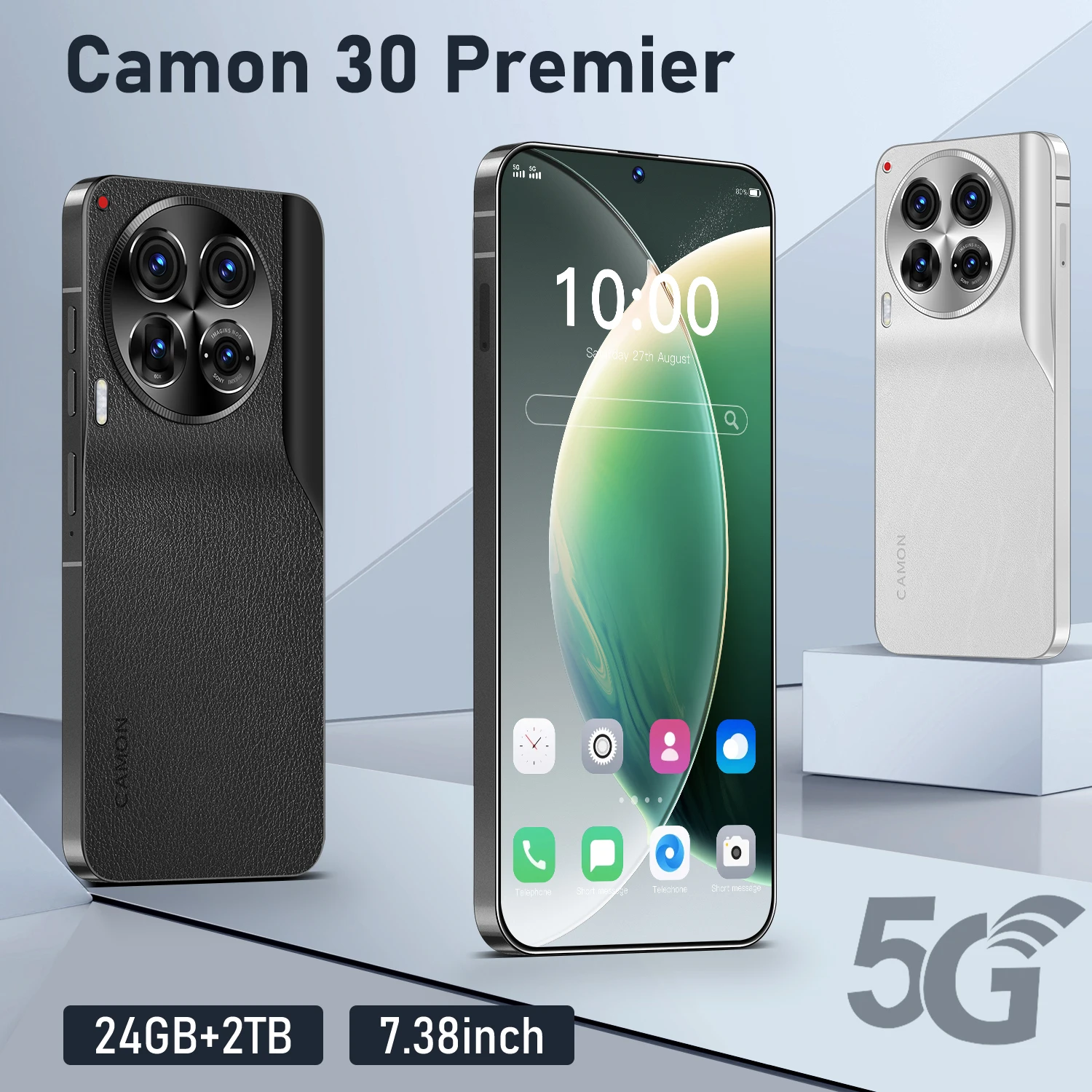 2025 Original Tablet Camon 30 Premier 7.38 inch HD 4K Android 14 22GB+1TB 8800mAh Battery 4G 5G Dual Sim Card WiFi GPS Google