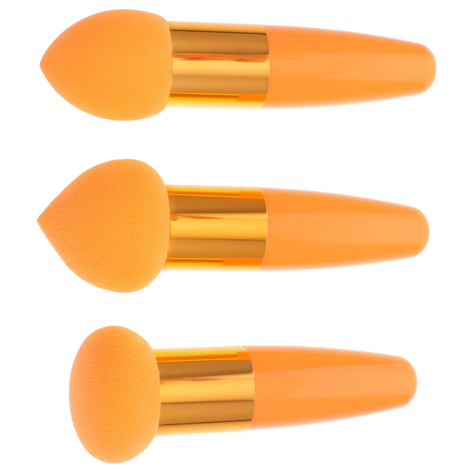3 قطعة مجموعة فرشاة ماكياج الإسفنج قسط اللاتكس الوجه نفخة قضيب عالية الكثافة مرونة لا تشوه أداة التجميل