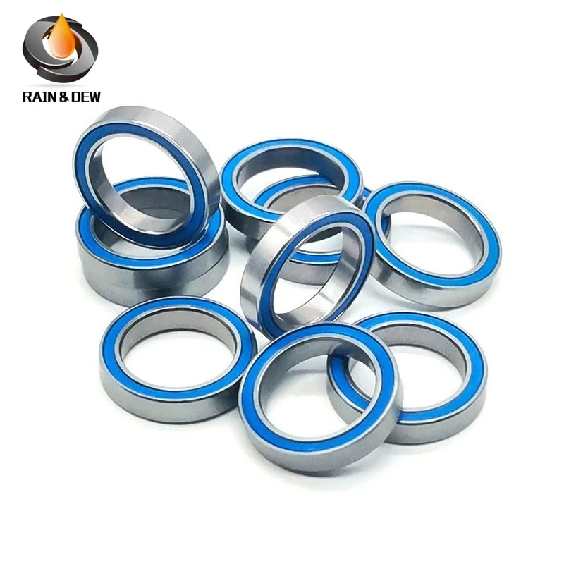 10PCS 6702RS Bearing  ABEC-7 15*21*4 mm Thin Section 6702-2RS Ball Bearings 61702 RS 6702 2RS With Blue Sealed