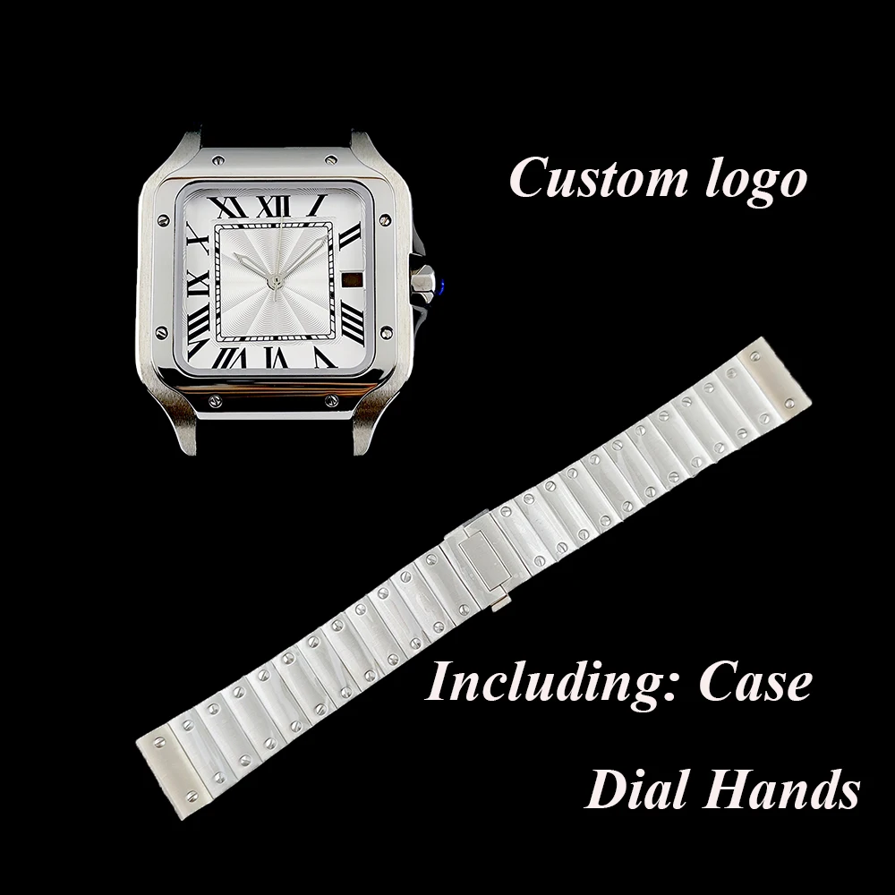 

NH35 case men's watch high-quality stainless steel case customized logo dial suitable for NH35 movement watch accessories