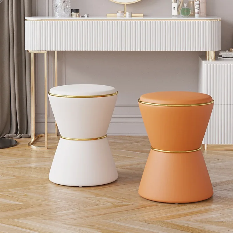 Creative makeup stool light luxury household high-end dressing stool bedroom dressing table chair beauty naill round