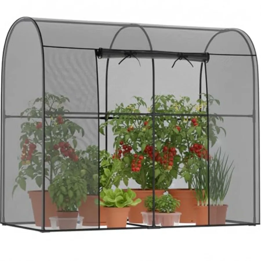 

Garden Plant Netting Crop Cage for Garden Raised Bed Plant Cover Cage Protectors from Animal for Outdoor Plants with Frame and