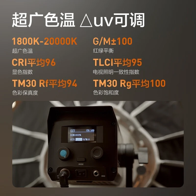 ไฟวิดีโอ Forza 60C RGB พกพา ไฟ LED เติมแสง สำหรับถ่ายวิดีโอและภาพนิ่งกลางแจ้ง