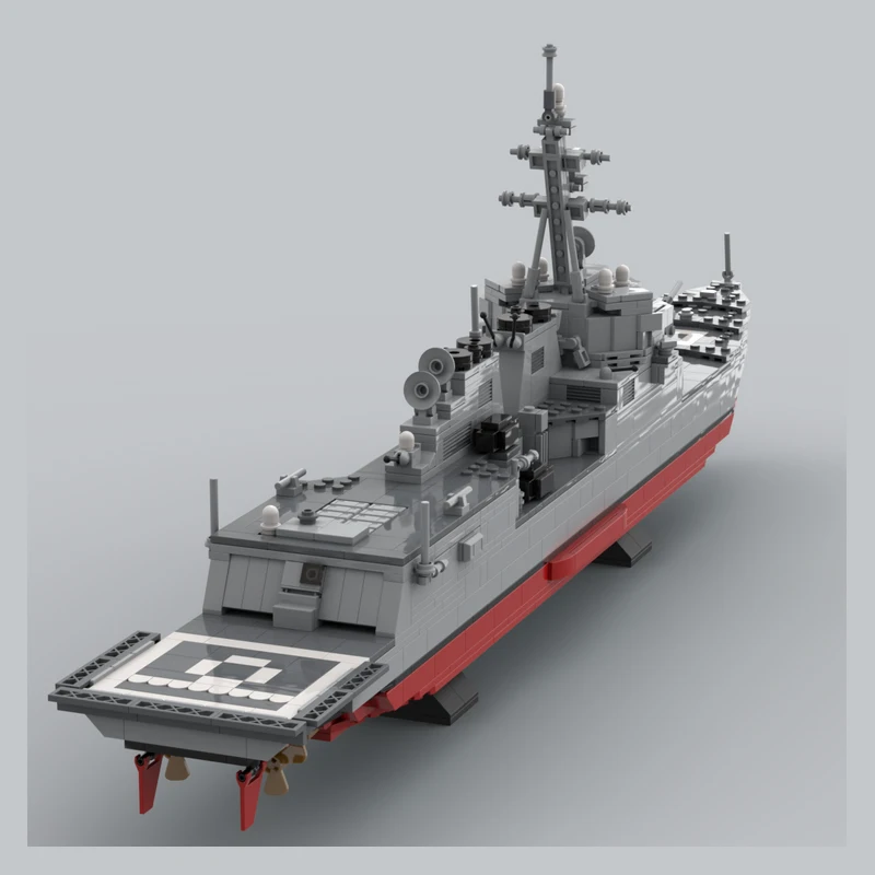 Military Arleigh Burke MOC Frigate building block Battleship kit USS warship Jack H Lucas guided missile bricks Cruiser vehicle