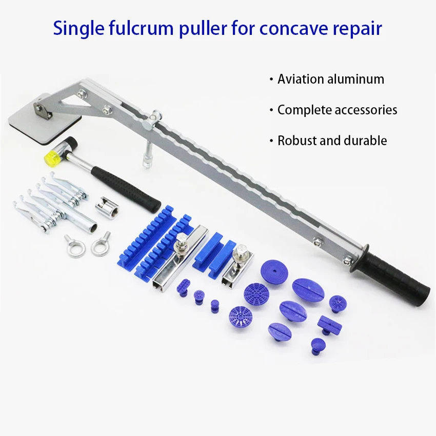 Dent Pull Rod Portable Multi-hook Puller Set Single Leg Leveling Rod Car Repair Point Pull Rod Puller 6 Finger Lifter