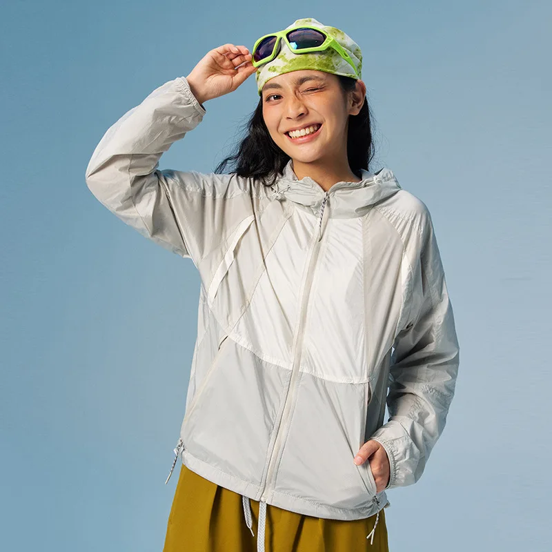 Outdoor Lightweight City Hiking Sport Jacket Men Women Waterproof Casual Loose Mountaineering Hooded Jacket Couple Track Coat