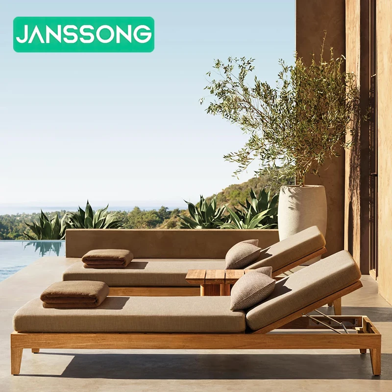 

Hotel Garden Outdoor Furniture Set Resort Beach Sun Loungers Villa Outdoor Pool Lounge Chair Hotel Swimming Pool Sun Loungers