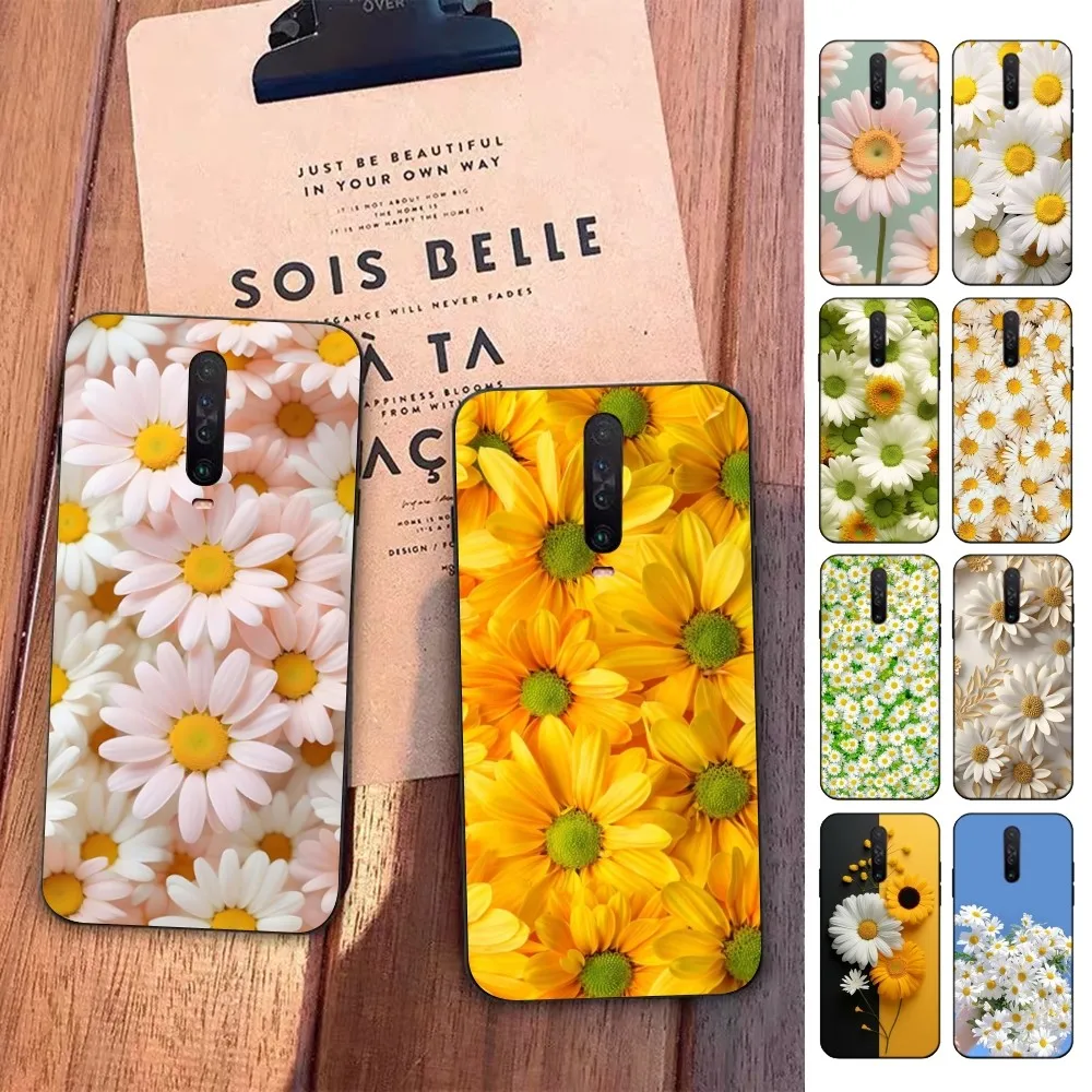 Chrysanthemum Sunfloewr Phone Case For Redmi 5 6 7 8 9 10 plus pro 6 7 8 9 A GO K20 K30 K40 pro plus F3 Fundas