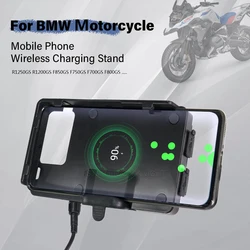 Suporte de carregamento sem fio para celular, para bmw r 1200 gs 1250 r1200gs lc adv r1250gs f750gs f850gs f900r f900xr s1000xr r1250r