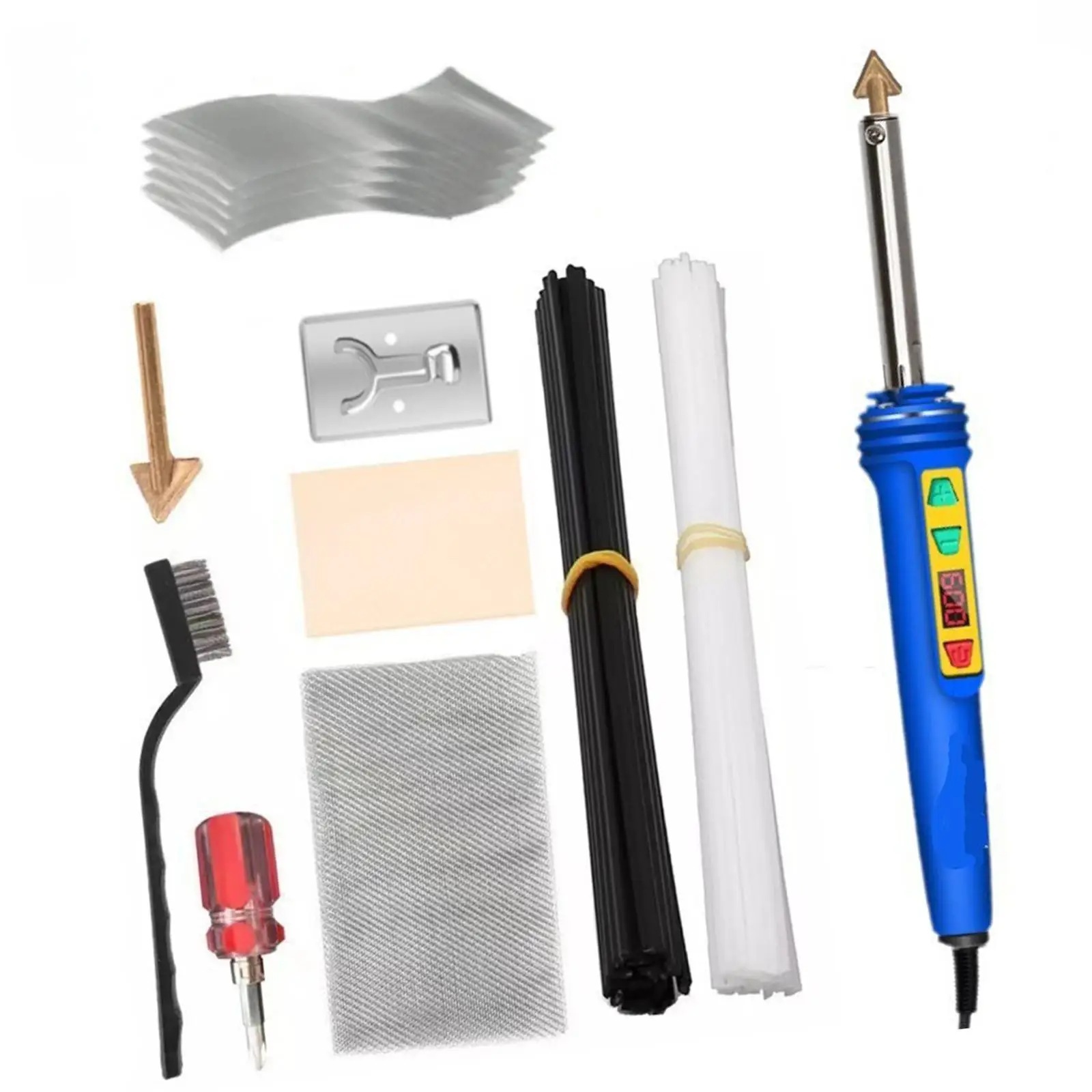 Soldering Iron Kit Repair Kit Digital Display Mini Welder Plastics Welding Machine for Jewelry Electronics Repairs Canoe