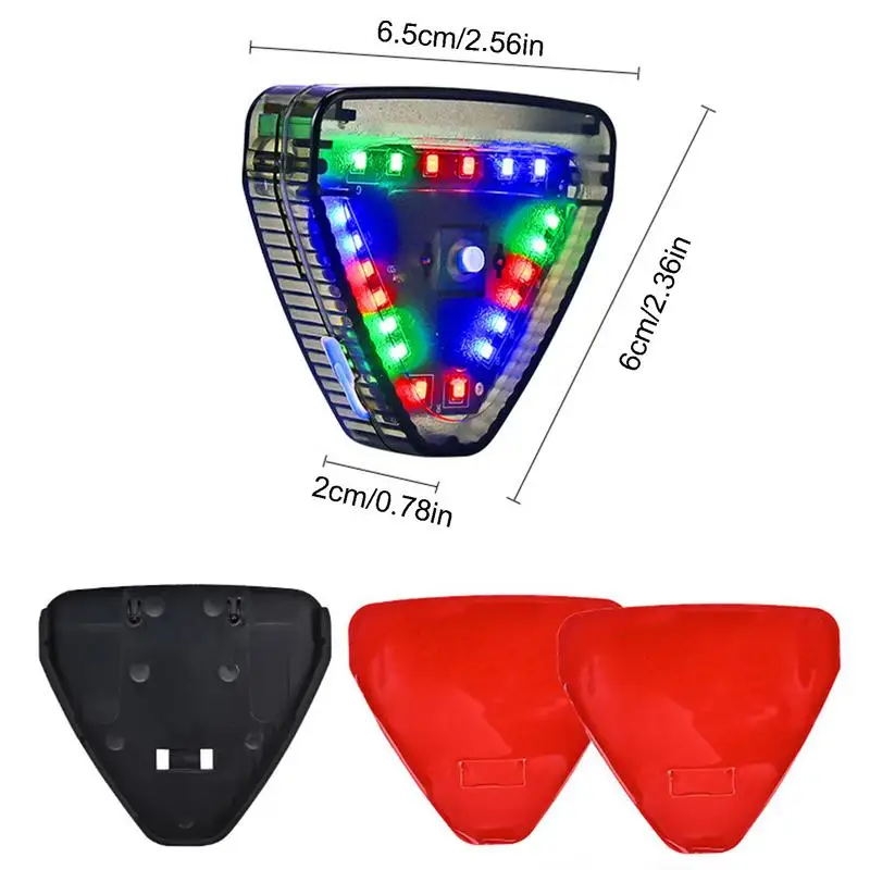 Motorcycle Warning Lights Solar Energy Car LED Warning Lights Waterproof Marker Lamp For Motorbike Rear Bumper Cruise Lamp