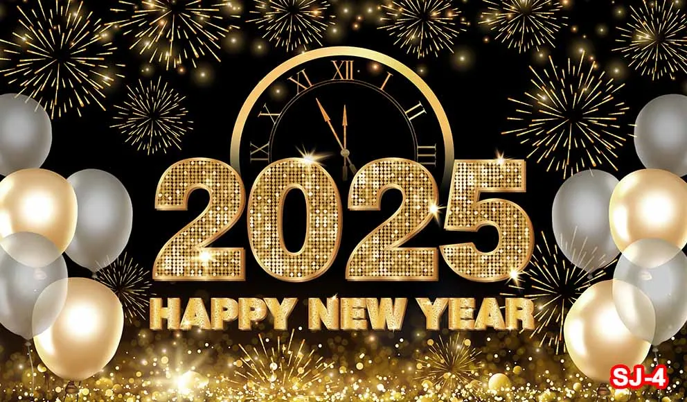 2025년 새해 복 많이 받으세요 크리스마스 사진 촬영 장식 배경 축하 파티 가족 포스터 사진 스튜디오