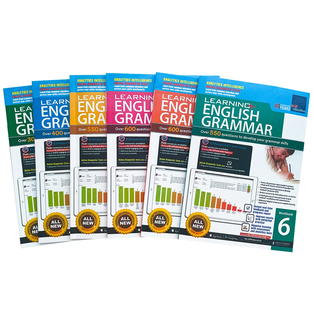 

6 Books/set SAP Learning Vocabulary 1-6 Education English Wrods Kids Learning Workbook Homeschool Supplies Educational Singapore