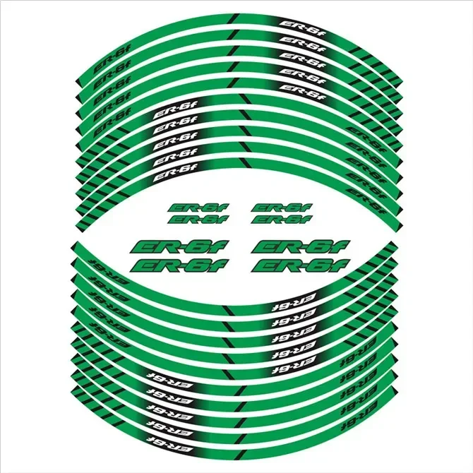 Per KAWASAKI ER-6F ER6F ER 6F parti del motociclo Contour Wheel Decoration Decal Sticker - C