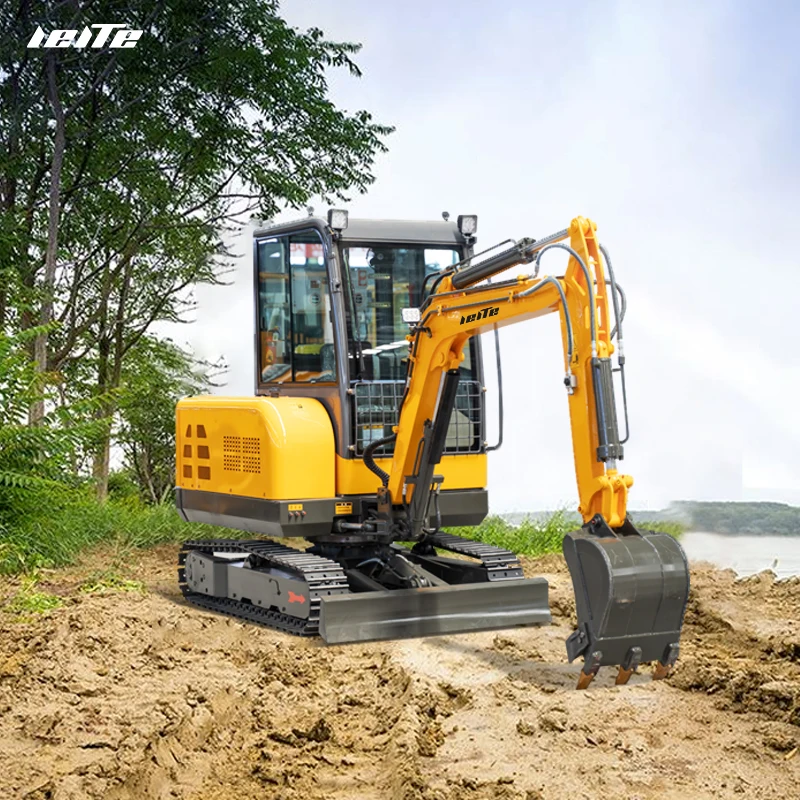 Mini escavatore idraulico della costruzione dell'azienda agricola del cingolo economico economico da 2 tonnellate 2000kg di vendite calde con CE
