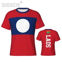 Tight Sports T-shirt Laos Flag Laotian 3D For Men Women Tees jersey Clothes Soccer Football Fans Gift Patriotic T shirt