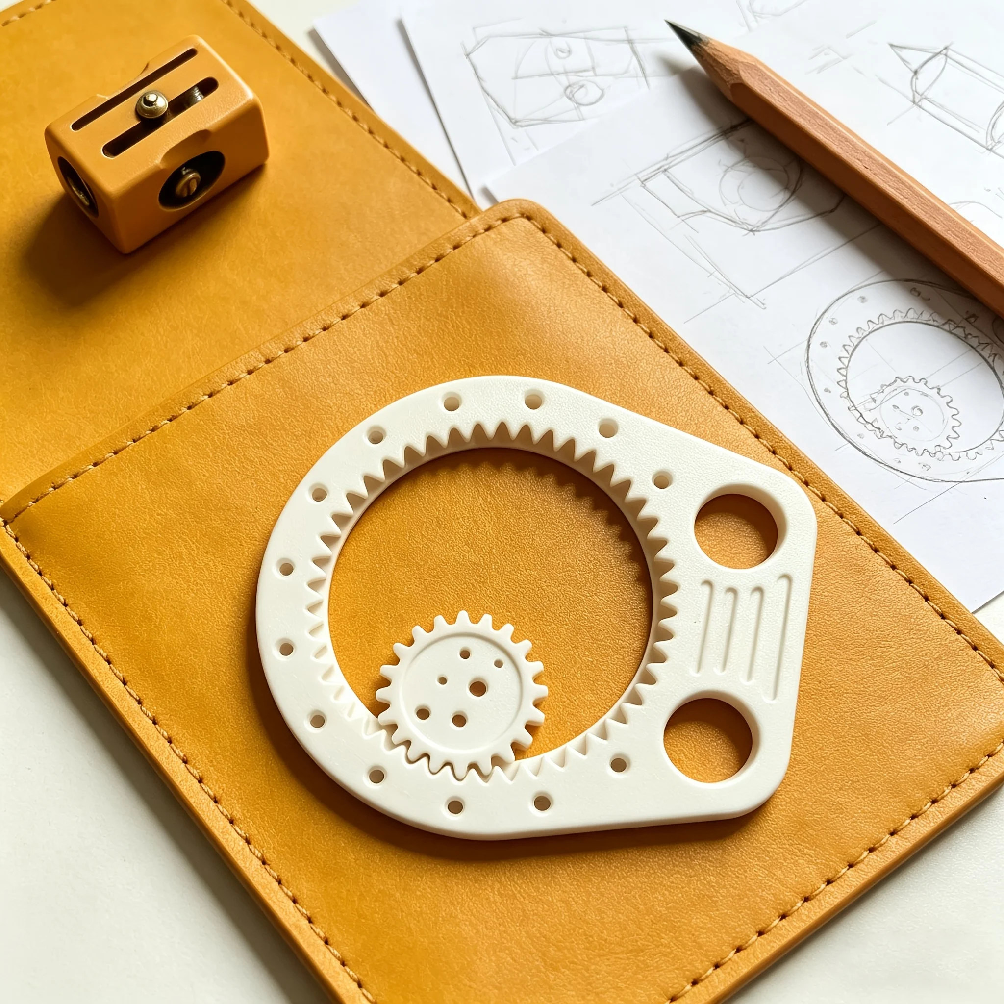 3pcs drawing tool, multifunctional gear drawing ruler, can draw various individual and curved patterns with just a simple rotati
