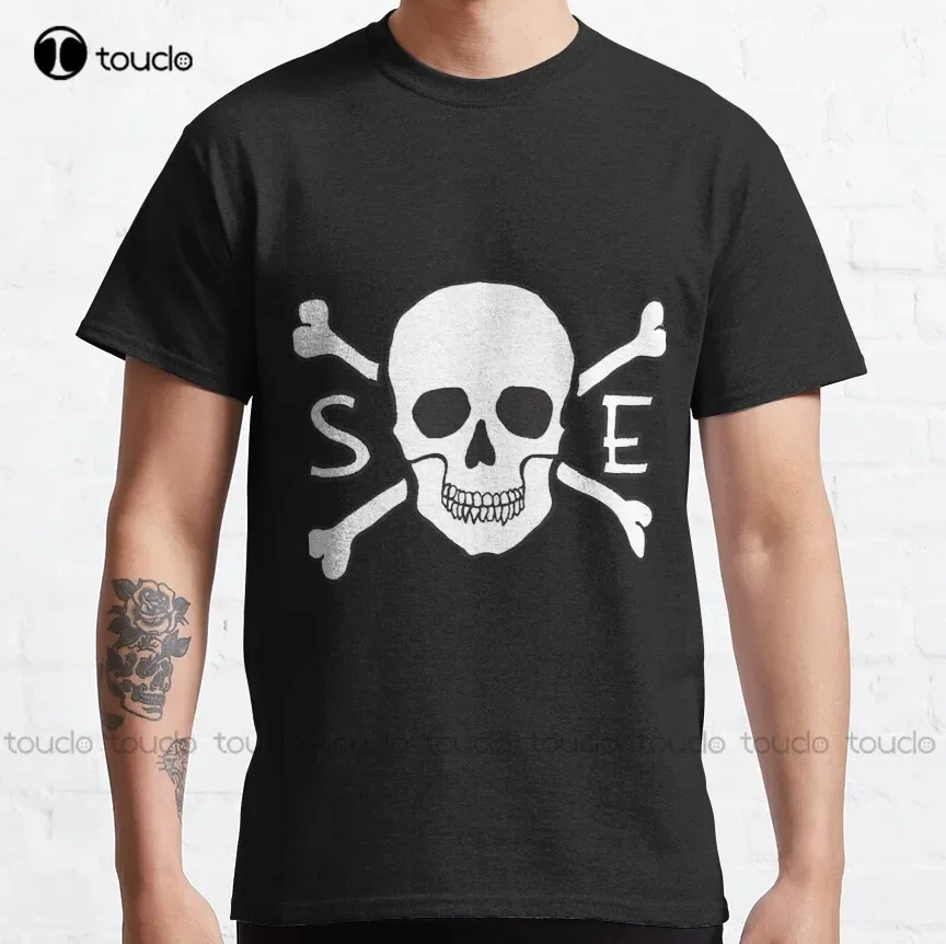Straight Edge Sxe Skull And Crossbones White  Classic T-Shirt Mens Muscle Shirt Tee T Shirts Harajuku Streetwear New Popular