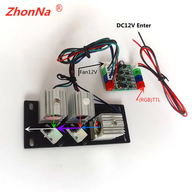 Module Laser blanc combiné rvb 12V pour éclairage de scène DJ KTV Halloween noël Club fête spectacles de lumière combinaison optique