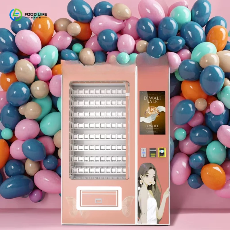 Cosmetics Vending Machine, Compact Touch Screen with NFC & QR Payment for Office, Hospital, University