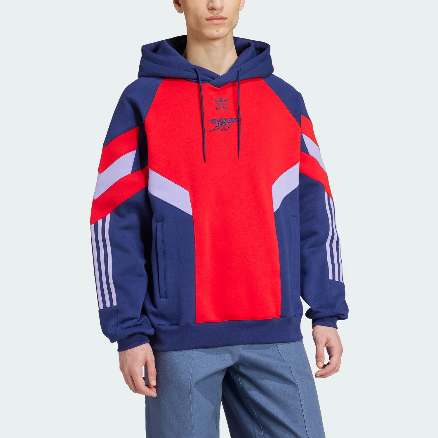 Adidas genuine clover men's football casual culture hooded sweatshirt IS6501