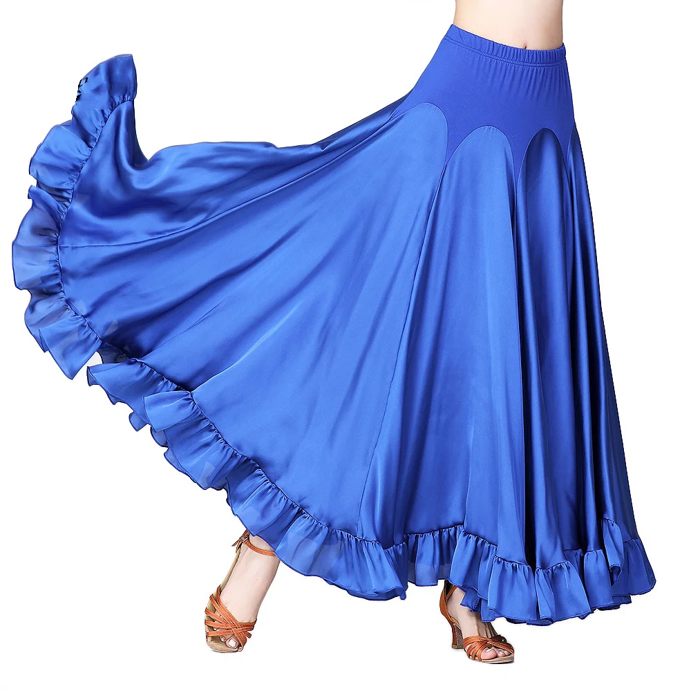 

Ballroom Dance Skirts For Women Modern Dance Skirt With Half Length And Big Swing Skirts For Female