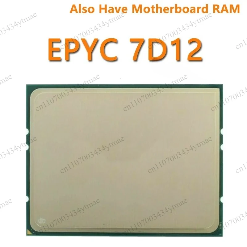EPYC 7D12 32C/64T Server Processor SP3 Socket 1.1-3.0GHz 128MB Cache 85W Fully Tested CPU For Data Center