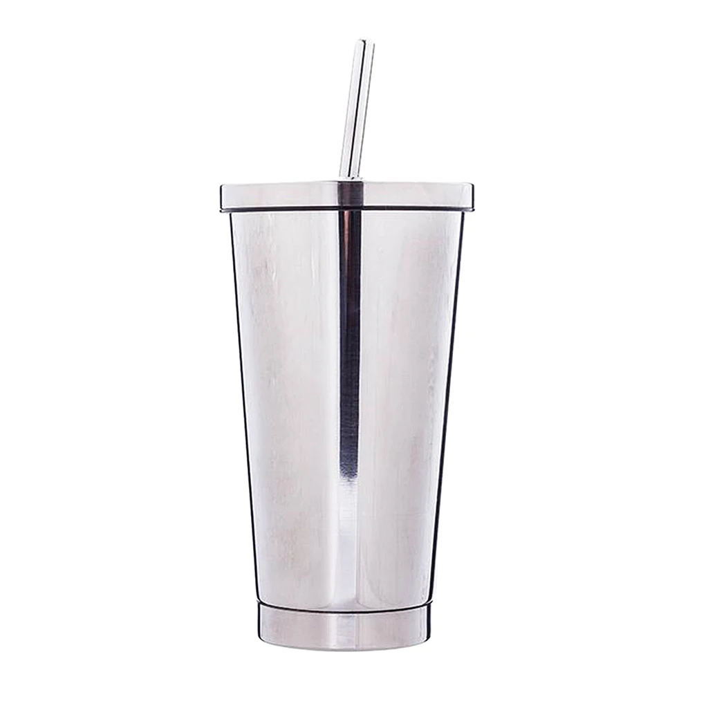 Tumbler Stainless Steel Vacuum Insulation Travel Mug Cup [Straw Included]for Home,Office,