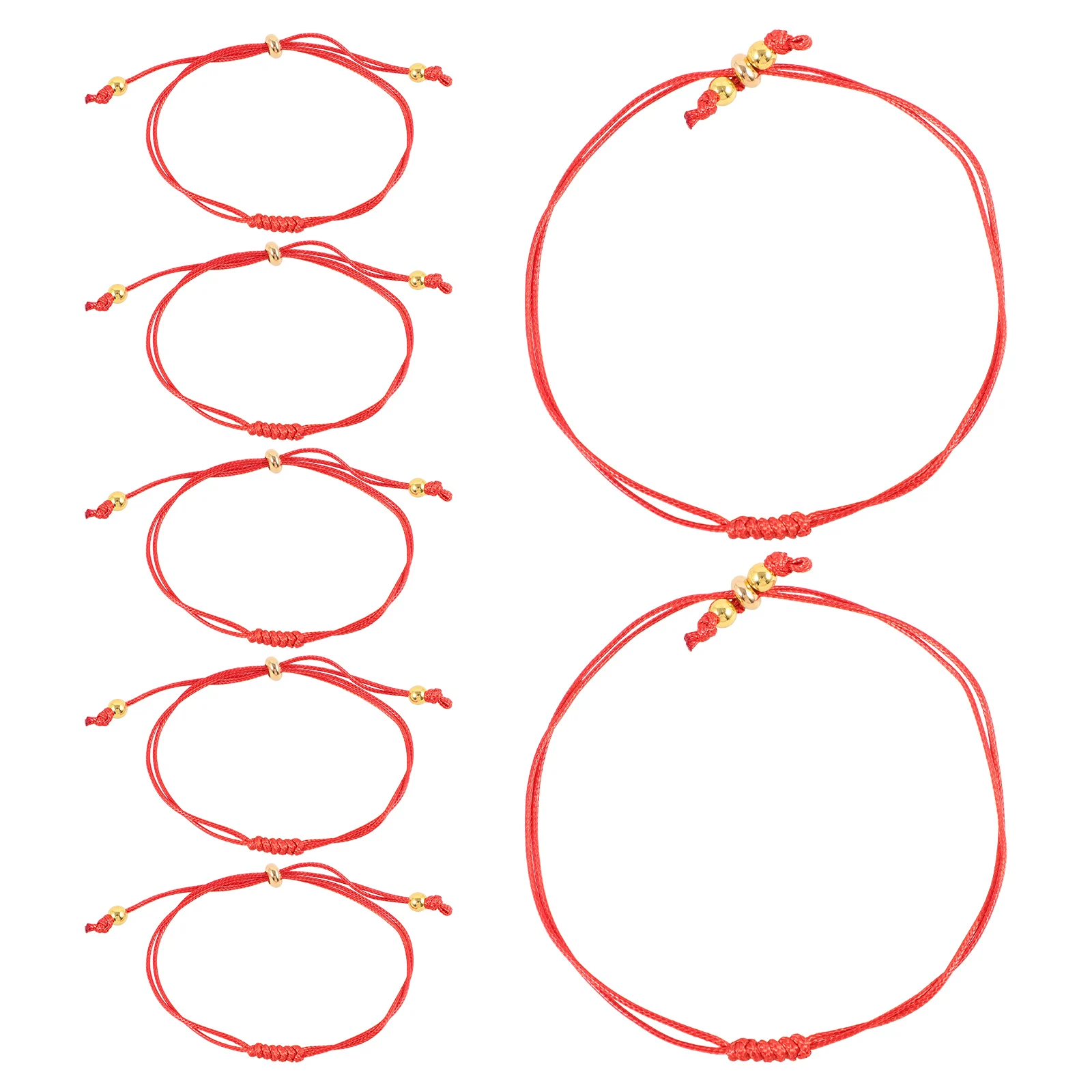 

7pcs Red Rope Bracelet Adjustable Protection String Bracelets for Women Couples Gift Valentine Day Birthday
