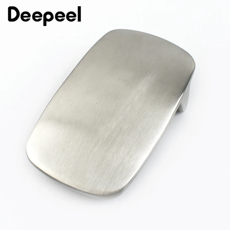 1Pc Deepeel 39mm Pure Stainless Steel Belt Buckles Smooth Surface Automatic Clasp for Men Jeans DIY Leather Craft Belt Accessory