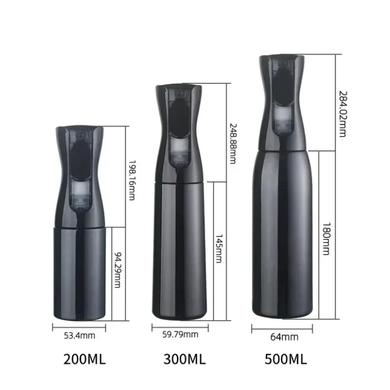 200ml High Pressure Spray Bottles Refillable Bottles Continuous Mist Watering Can Automatic Salon Barber Water Sprayer