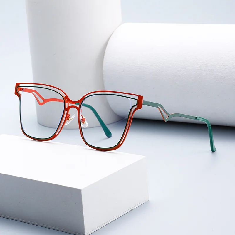 

2025 New Design Style Blue Light Blocking Women's Eyeframe High Quality Anti Blue Light Glasses Vintage Reading Eyewears