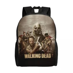 Horror Zombie TV Show The Walking Dead zaino per donna uomo School College Student Bookbag adatto a borse per Laptop da 15 pollici