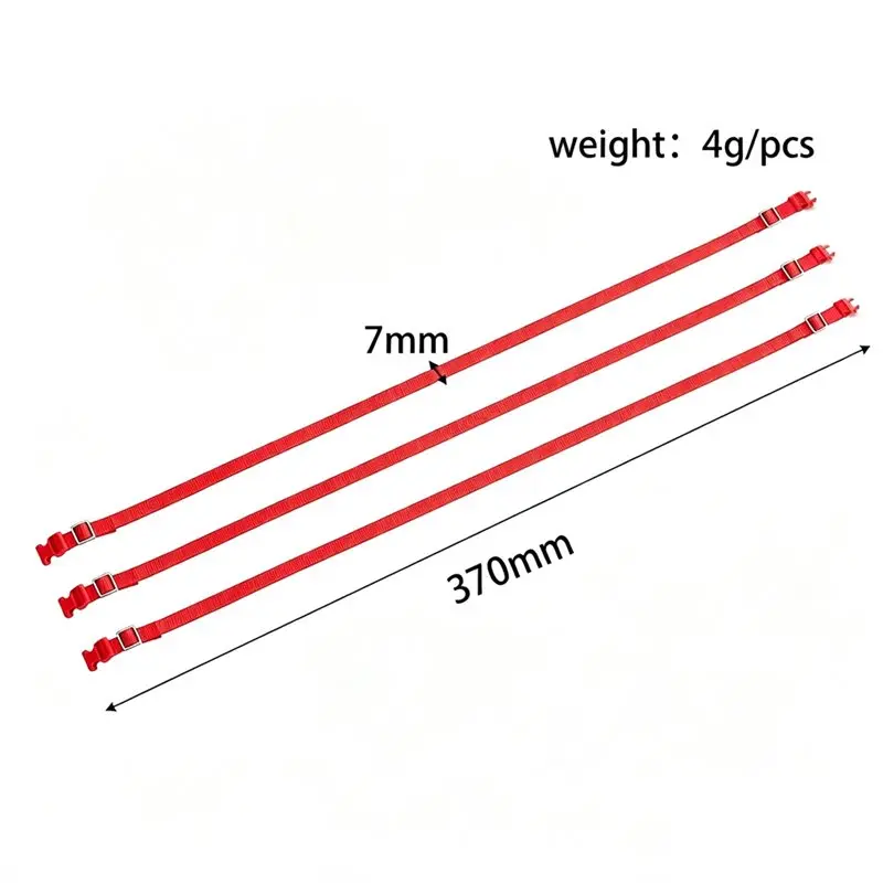 Excellent-RC Crawler Simulated Roof Cargo Lashing Straps, Adjustable Quick Release Tie Downs Compatible For MK07 SCX10 TRX4