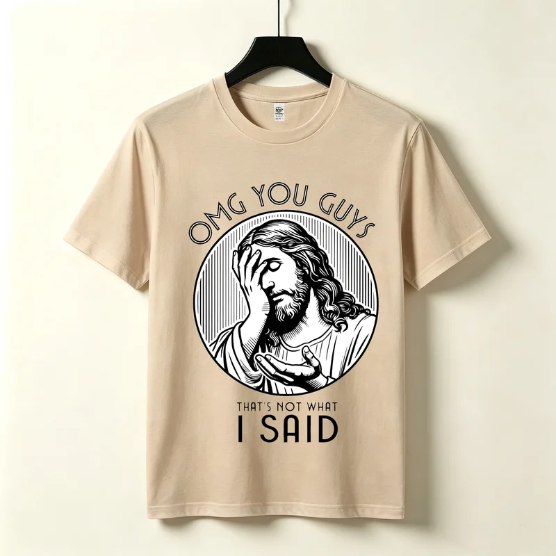 OMG You Guys Funny T-Shirt Sarcastic Quote Graphic Print Men Women Casual Cotton Streetwear Tops Humor Vintage Line Art Fashion